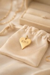Smooth Heart Pendant Necklace 925 Sterling Silver Dainty Love Charm Women