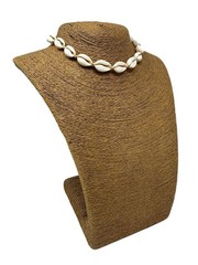 Hawaiian Cowrie Shell Choker Necklace 🌴 Handmade Natural Adjustable Surfer
