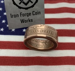 Armed Forces Military Coin Ring. Army Navy Air Force Marines Coast Guard Veteran
