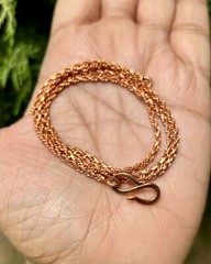 8 inch Pure Copper Rope Chain Bracelet, Healing Copper Jewelry, Spiritual
