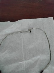 Sterling Silver Red Tiger Eye Handcrafted Necklace