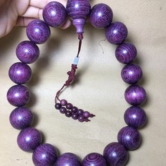 Violet Camphor Wood Bracelet for Men and Women Prayer Beads Yoga Bracelet