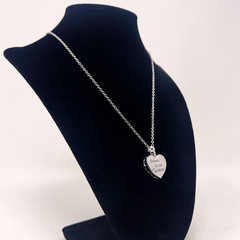 Maya’s Grace Paw Print Heart Urn Necklace Dog Memorial Jewelry