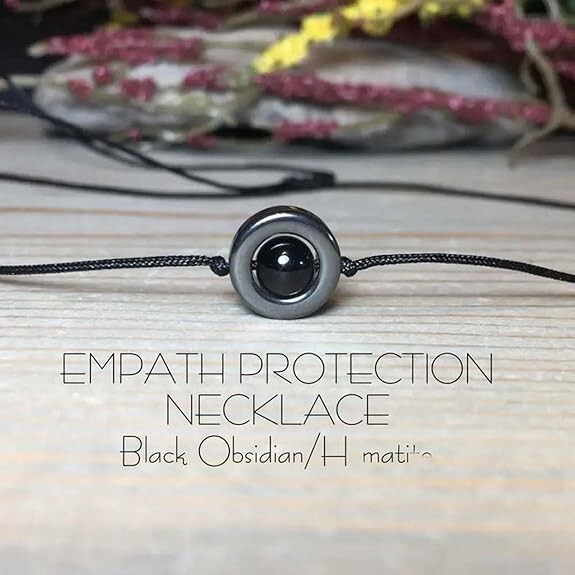 Empath Protection Necklace Shield Your Energy Black Obsidian Empath Protection