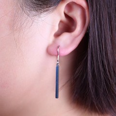 Limerencia Pure Titanium Vertical Bar Dangle Earrings,Lightweight Drop Earrin…
