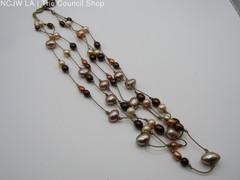 18.5″ Multi-Strand Freshwater Baroque Pearl Necklace