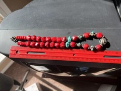 Artisan Coral And Turquoise Necklace