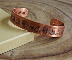 Pure Copper Magnetic Bracelet – Solid Copper Arthritis Pain Therapy Energy Cuff