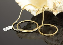 Necklace Gold 750 Plated 18 Karat Brass 60Cm Women’s Men’s Waterproof K508