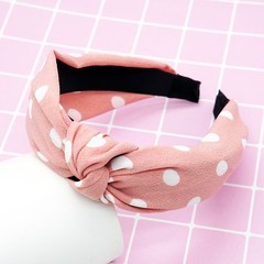 Women’s Knot Hairband Wide Floral Polka Dot Bow Vintage Hairband Headband