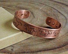 Pure Copper Magnetic Bracelet – Solid Copper Arthritis Pain Therapy Energy Cuff