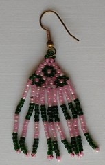 Beaded Fringe Earring 2.5 inches long