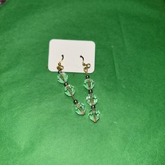 Handcrafted Swarovski Earrings S925 Hooks.Tray Not Included