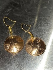 Vintage Hand Made Domed Wheat Penny Earrings – GA