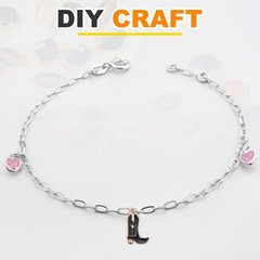 24Pcs Football Charm 17mm 18mm Cowboy Hat Shoe Charm Pendants,White,Black,Pink