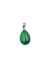 Natural 1″ Stone Teardrop Shaped Pendant Necklace On 17″-18″ Black Cord – CHOICE
