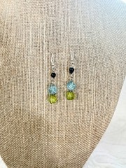 Woman’s Hand Crafted Earrings By Earth Dreams Sterling Silver 1.5 Inch