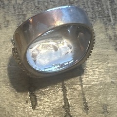 Bradford Exchange Morgan Silver Ingot King of American Silver Ring SZ 14 Read