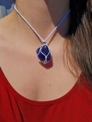 Stone Hugger with Stone, Necklace, Rearview Mirror Decor, Bringing Positivity.
