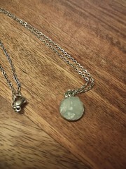 Raw Aquamarine Pendant Necklace (Dainty Geode Jewelry)