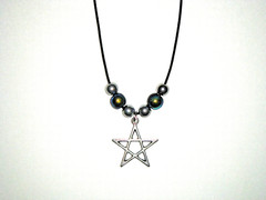 STAR PENDANT NECKLACE (15 1/4″): HAND-MADE JEWELRY BY T.L.C.