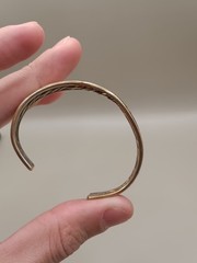 Sergio Lub Carnival Twisted Copper Brass Wavy Cuff Bracelet 6.1″