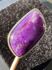 Rare Natural Purple Jade Sugilite Multi-purpose Pendant/ Necklace S925 Silver