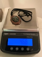 Huge Labradorite Pendant Necklace Artisan Handcrafted
