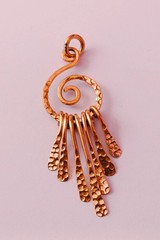 1 Pc Pure Copper Healing Circle Pendant Locket, Jewelry Spiritual Kriya