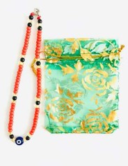 Dark Blue Evil Eye Anklet Protection,Luck 10″/Tobillera de Ojo Azul 10″ – A43
