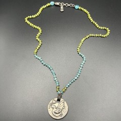 Jes MaHarry Necklace Vision Silver Peridot Aquamarine