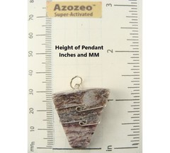 1.2″/31mm AZOZEO™ Aroha Stone™ (Vitalite™) wire wrap Pendant #327
