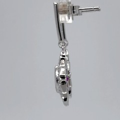 Facetted MYSTIC TOPAZ Sun – Star Post Dangle Earrings 925 STERLING SILVER #79e