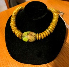 Beautiful Hand crafted Pearl and Turquoise choker Necklace