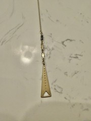 Nice Silpada K&R Brass Pyrite with Gold Plating «CASCADING Y» Necklace KRN0117