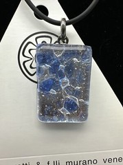 Murano Glass Pendant Necklace Italian Art Glass Handmade (MJ 35)