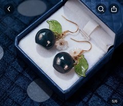 Cute Blueberry Earring Set with Flower Design New Perfect for Any Summer Style