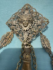 Antique VICTORIAN CHATELAINE WITH 3 ACCESSORIES