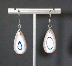 Fordite Earrings, Surgical Steel Ear Wires, EB30