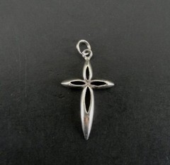 Jezlaine Cross pointed open Sterling Silver 925 Pendant
