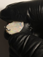 Natural Opal Pendant Rough Darker Base