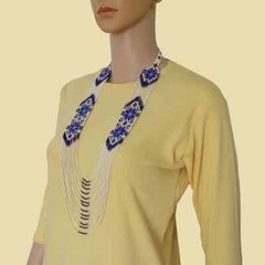 Handmade Seed Bead Necklace American Style Necklace Boho Beaded Necklace earring