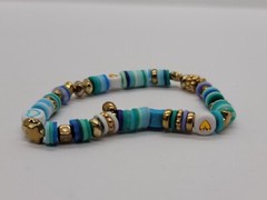 Simply Ari Design 7 in Elastic Princess Jasmine Inspired Clay Bead Bracelet Ship