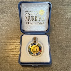 Vintage Antica Murrina Veneziana Virgin Mary Pendant (Boxed & Guaranteed)
