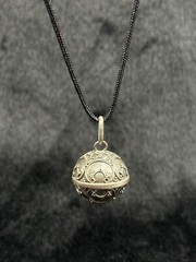 Beautiful Vintage Handmade Sterling Silver Harmony Ball Pendant