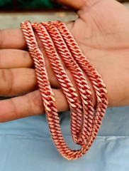 30 inch Pure Copper DENSE CURB Chain Necklace, Healing Jewelry Spiritual