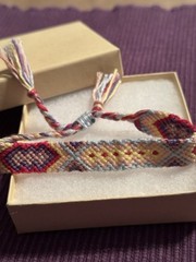 Nepal Woven Unisex Friendship Bracelet, Adjustable To Fit 6” To 8” Wrist
