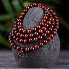 108 Mala Beads Chinese Rosewood 6/8mm Meditation Bracelet and Yoga Mala