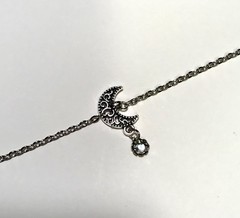 Wiccan Pagan Crescent Moon Priestess Ritual Circlet Crown Headpiece Goth Jewelry