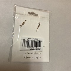 NWT Garden Earth Angel Pierced Earrings ’14 Carrot Designs’ Hand Painted Flower